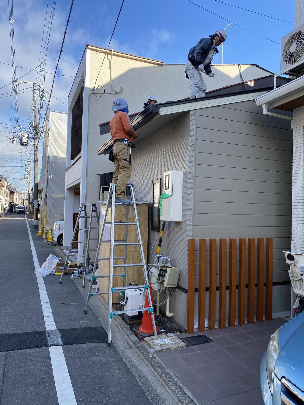 屋根の板金工事